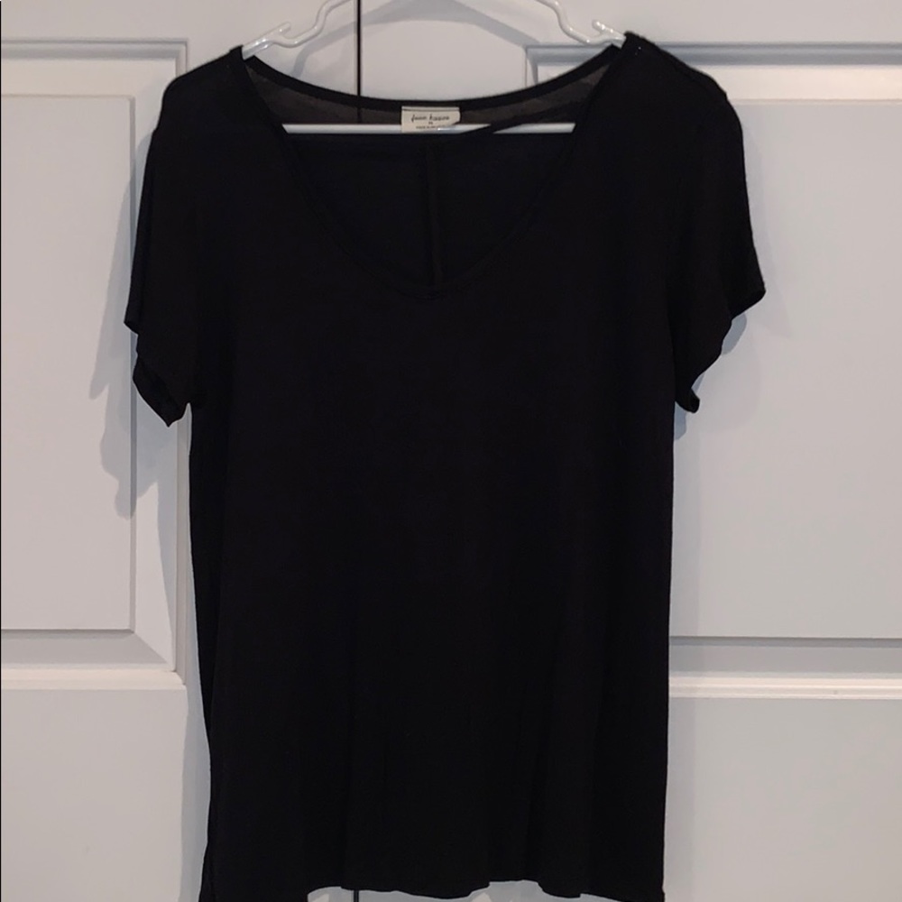 Strappy Black Tee